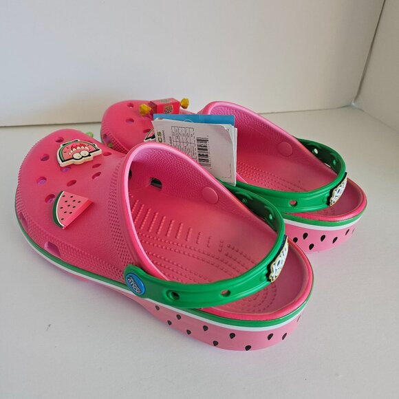 Crocs Jolly Rancher Classic Clog Watermelon Pink M8/W10 - Picture 7 of 13